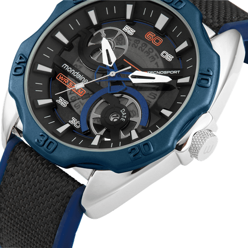 Relógio Masculino Esportivo Nylon e Silicone Bicolor