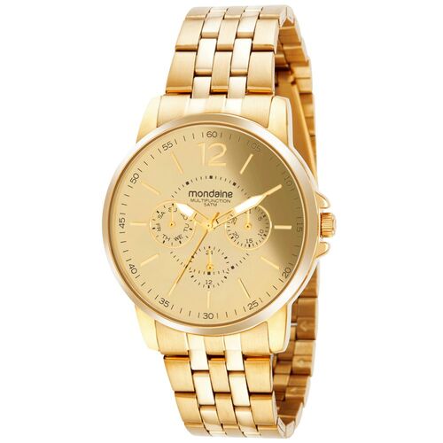Relógio Feminino Multifunção Dourado