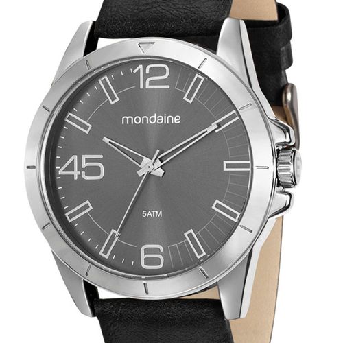 Kit Relógio Masculino Social Prata Com Cantil de Aço