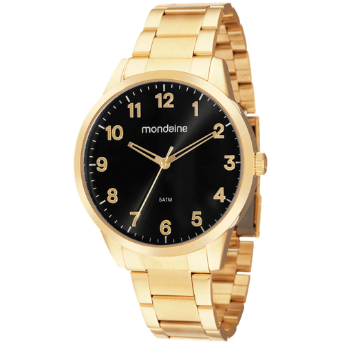 Relógio Masculino Casual Dourado