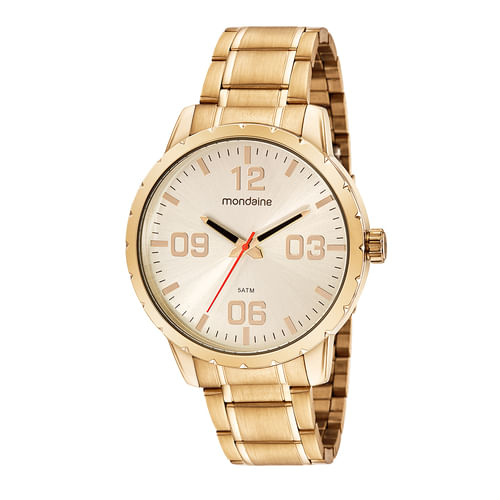 Relógio Masculino Casual Dourado