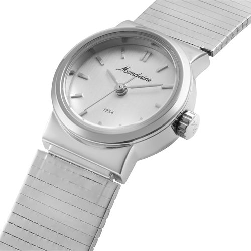 Relógio Feminino Prata Pulseira Estilo Bracelete