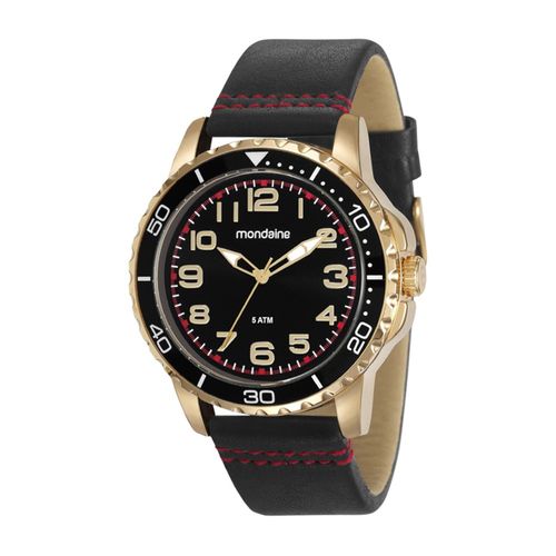 Kit Relógio Masculino Casual Dourado Com Fone Bluetooth