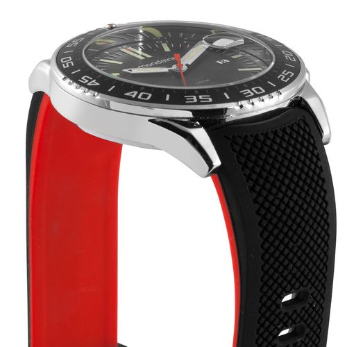 Relógio Masculino Verde Lupa Calendário Silicone