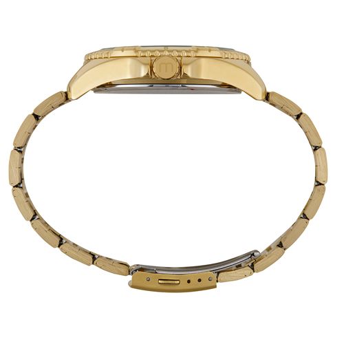 Relógio Masculino Champagne Grande Elegante