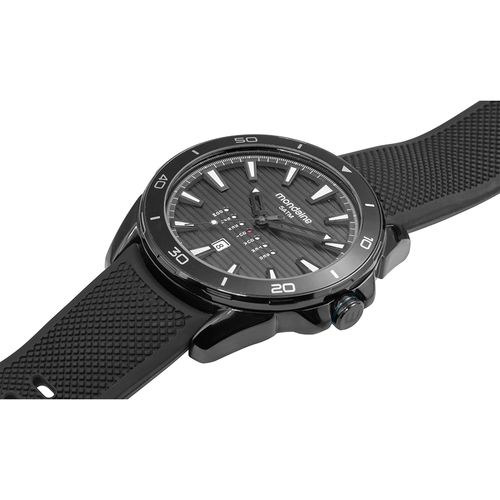 Relógio Masculino Cronógrafo Preto Pulseira Bicolor