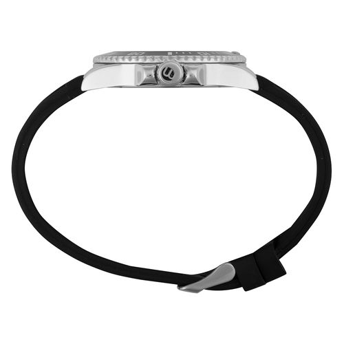 Relógio Masculino Mostrador Preto Pulseira em Silicone