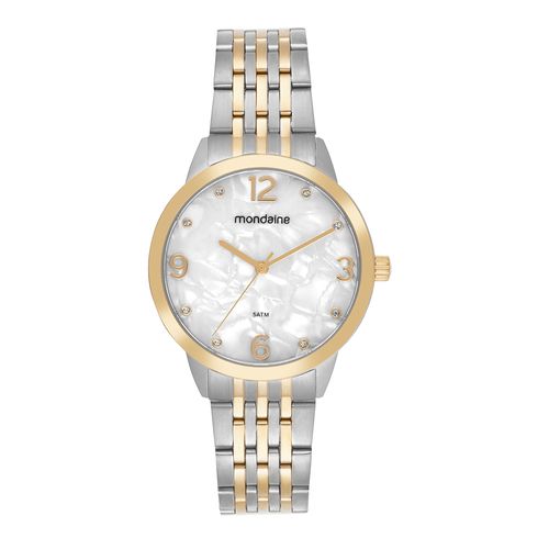 Relógio Feminino Bicolor Madreperola