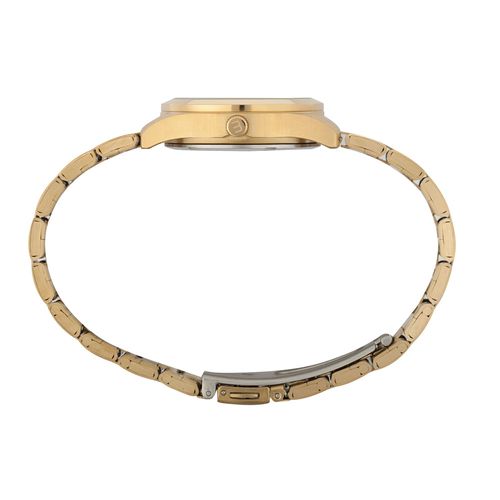 Relogio Feminino Dourado Em Aço Cristais
