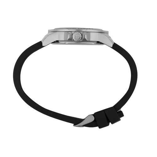 Relogio Masculino Mondaine Prata Silicone Mostrador Azul