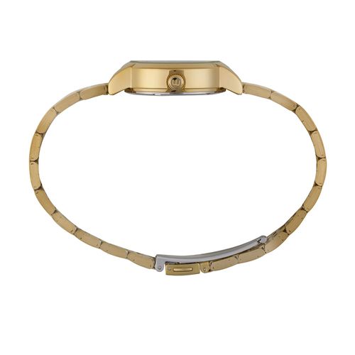 Relógio Feminino Dourado Pulseira 7 Elos Caixa Média