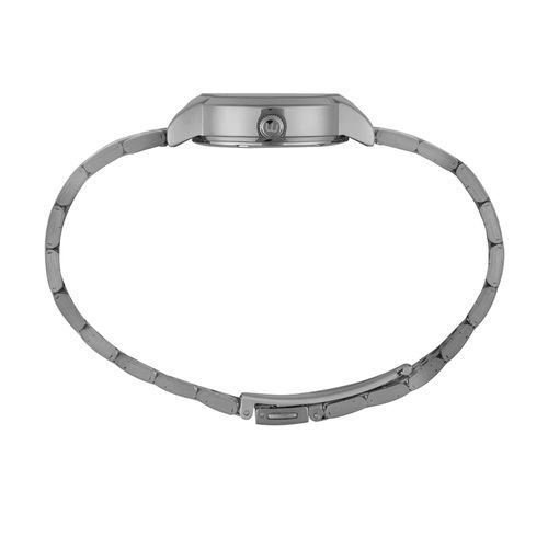 Relógio Feminino Prata Caixa Média Pulseira 7 Elos