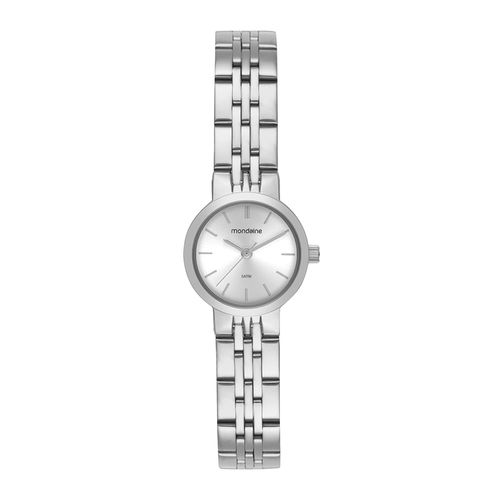 Relógio Feminino Prata Clássico Caixa Pequena