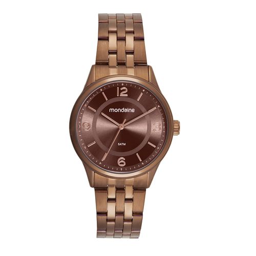 Relógio Feminino Aço Marrom