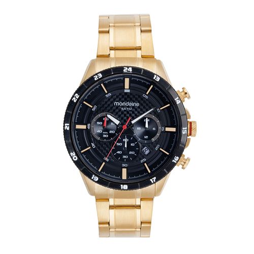 Relógio Masculino Cronógrafo Dourado