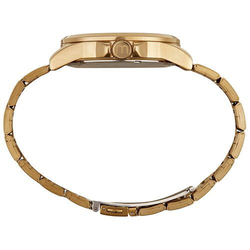 Relógio Masculino Dourado Mostrador Preto