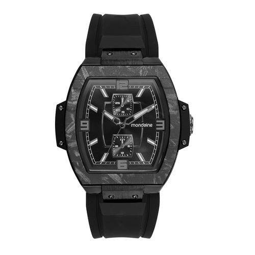 Relógio Masculino Multifunção Silicone Preto