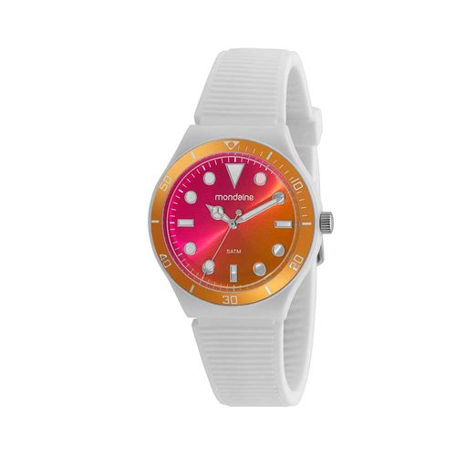 Relógio Branco Esportivo Pulseira Silicone