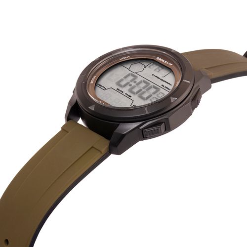 Relógio Masculino Speedo Marrom Anadigi Pulseira Silicone