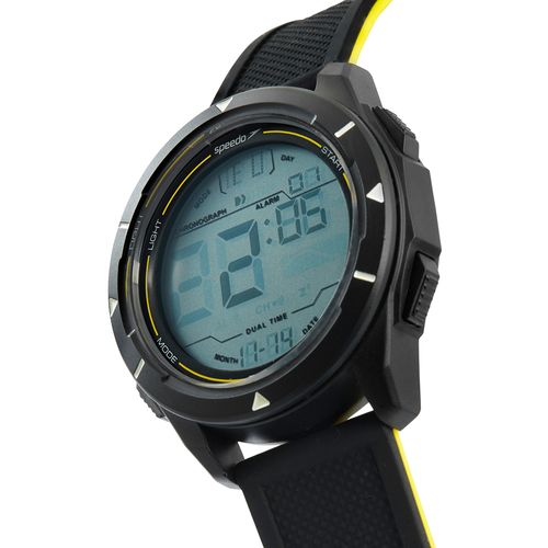 Relógio Masculino Preto Speedo Anadigi Pulseira Silicone