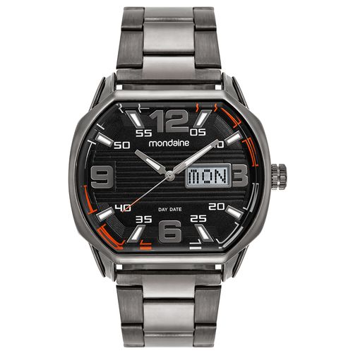 Relógio Masculino Mondaine Anadigi Chumbo Robusto 99814GPMVSE1