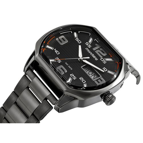 Relógio Masculino Mondaine Anadigi Chumbo Robusto 99814GPMVSE1
