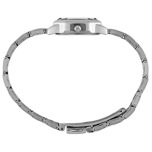 Relógio Feminino Quadrado Bicolor Minimalista Elegante