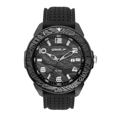 Relógio Masculino Speedo Analógico Preto 50mm Silicone