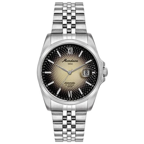 Relógio Automático Masculino Calendário Preto Aço