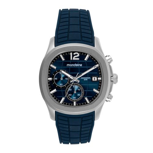 Relógio Masculino Quadrado Cronógrafo Azul Fitting