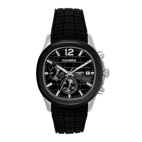 Relógio Masculino Quadrado Cronógrafo Preto Fitting