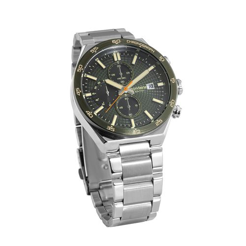 Relógio Masculino Mondaine Prata Cronógrafo Mostrador Preto