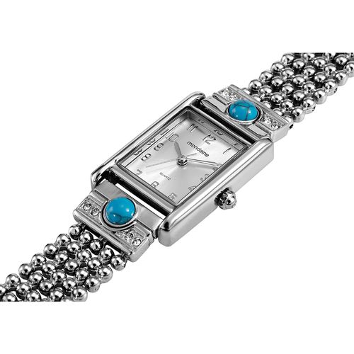Relógio Feminino Mondaine Prata Metal Quadrado