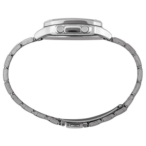 Relógio Masculino Prata Aço Digital Quadrado