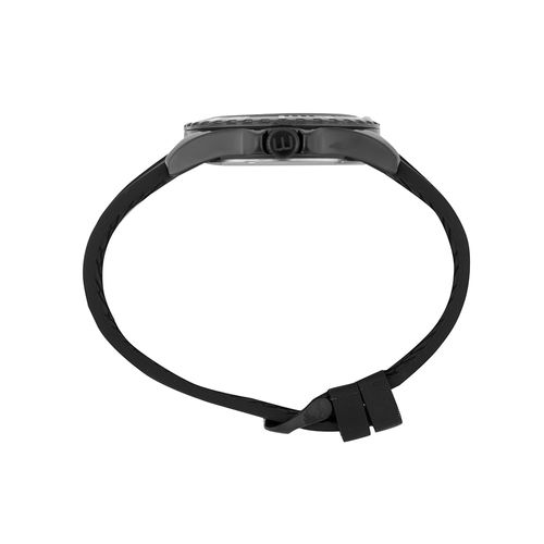 Relógio Masculino Preto Silicone Redondo Index