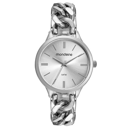 Relógio Feminino Corrente Prata