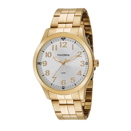 Relógio Masculino Casual Dourado