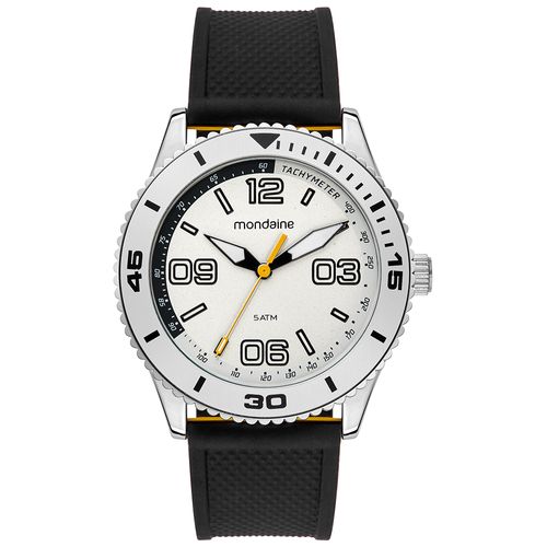 Relógio Masculino Analógico Esportivo Mostrador Branco