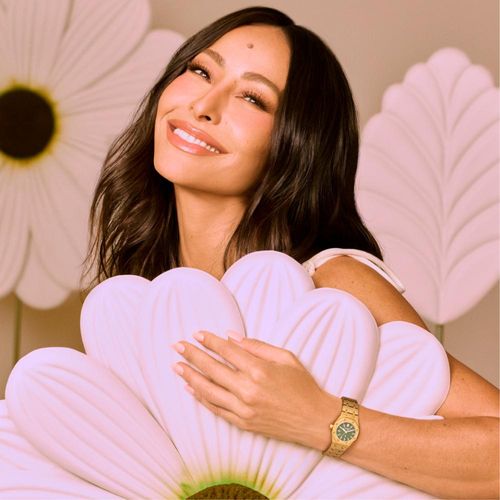 Relógio Feminino Analógico Textura bezel octogonal Verde