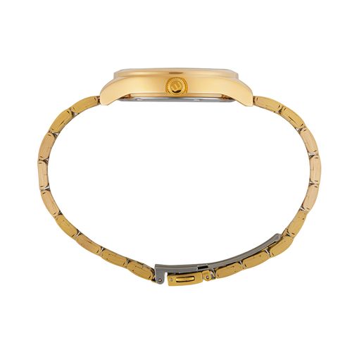 Feminino Analógico Dourado Casual com Numeração Completa