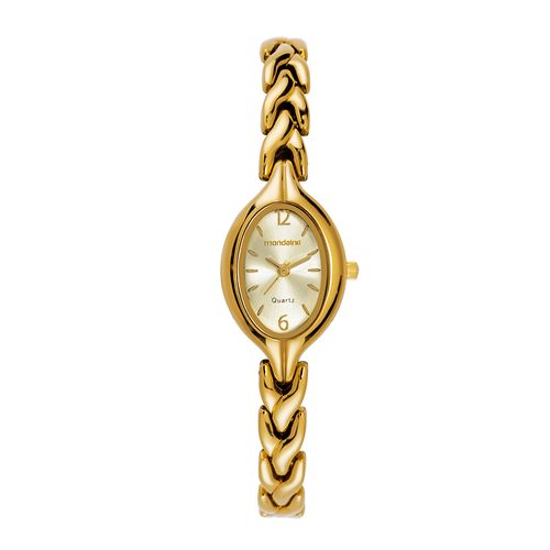Relógio Feminino Dourado Vintage Oval
