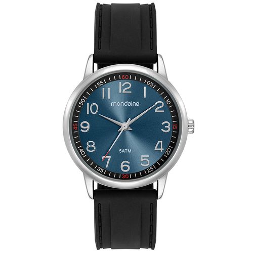 Relógio Masculino Azul Pulseira Silicone Esportivo