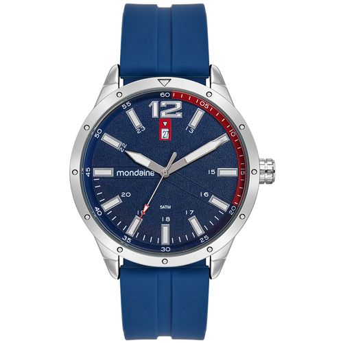 Relógio Masculino Azul Esportivo com Calendário