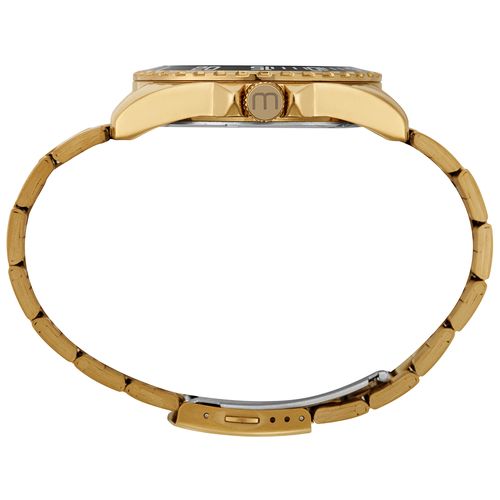 Relógio Masculino Dourado com Mostrador Texturizado
