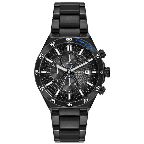 Relógio Masculino Cronógrafo Black em Aço