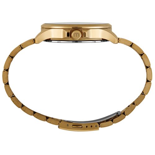 Relógio Masculino Analógico Dourado em Aço