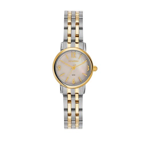 Relógio Feminino Bicolor Aço com Madrepérola