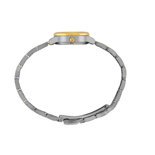 Relógio Feminino Bicolor Aço com Madrepérola