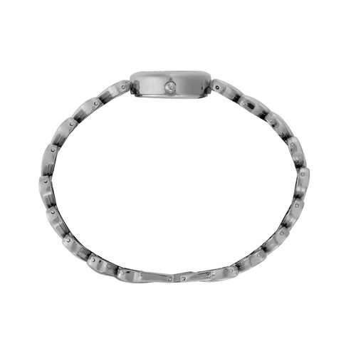 Relógio Feminino Prata com Pulseira de Coração