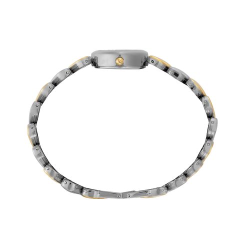 Relógio Feminino Bicolor com Pulseira de Coração